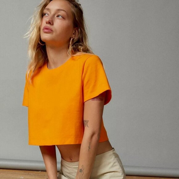 NWT Urban Outfitters Best Friend Easy Fit Orange Tee - Picture 4 of 7